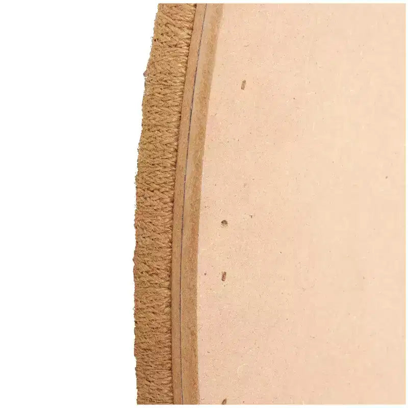 Miroir mural en treillis tissé à la main en bois