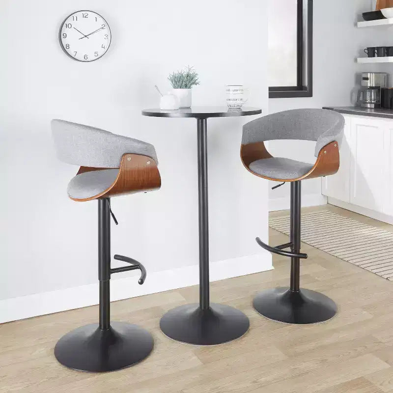 Tabourets de bar réglables de style rétro-moderne