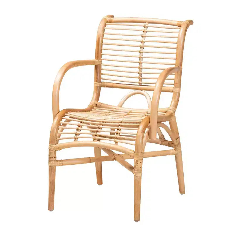 Natural rattan lounge chair