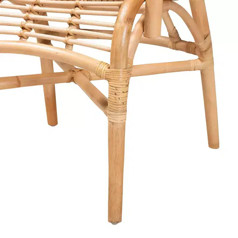 Fauteuil de salon en rotin naturel