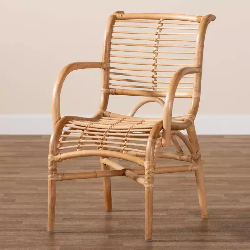 Natural rattan lounge chair