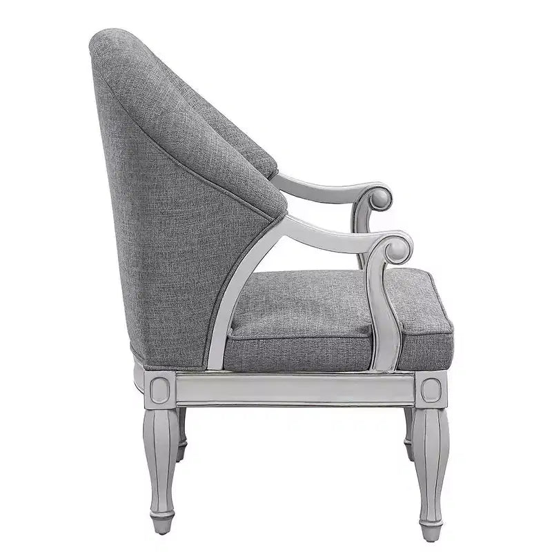 Fauteuil : Coussin capitonné en coton