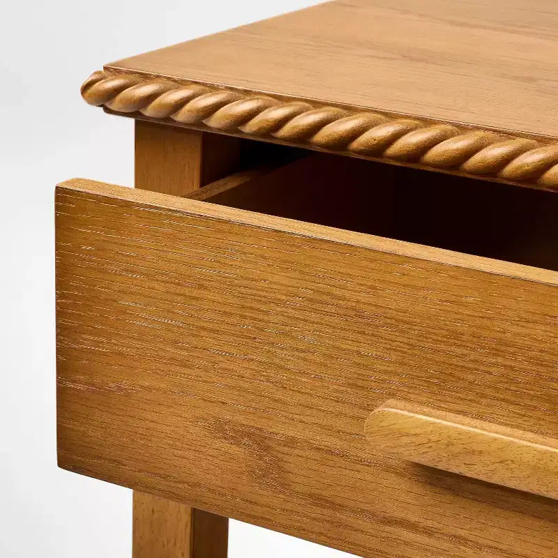 Table de chevet chêne marron