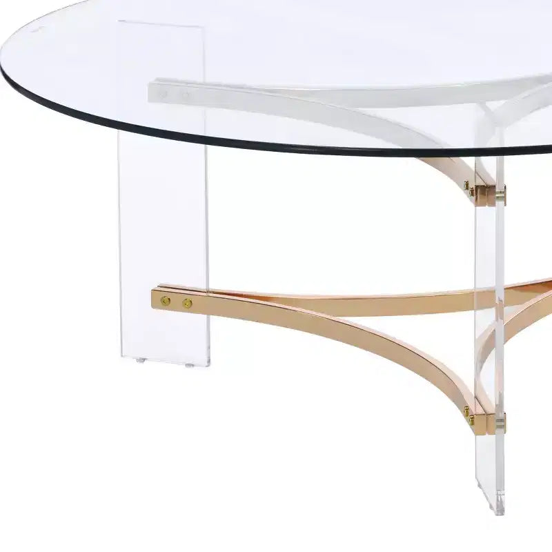 Table basse dorée