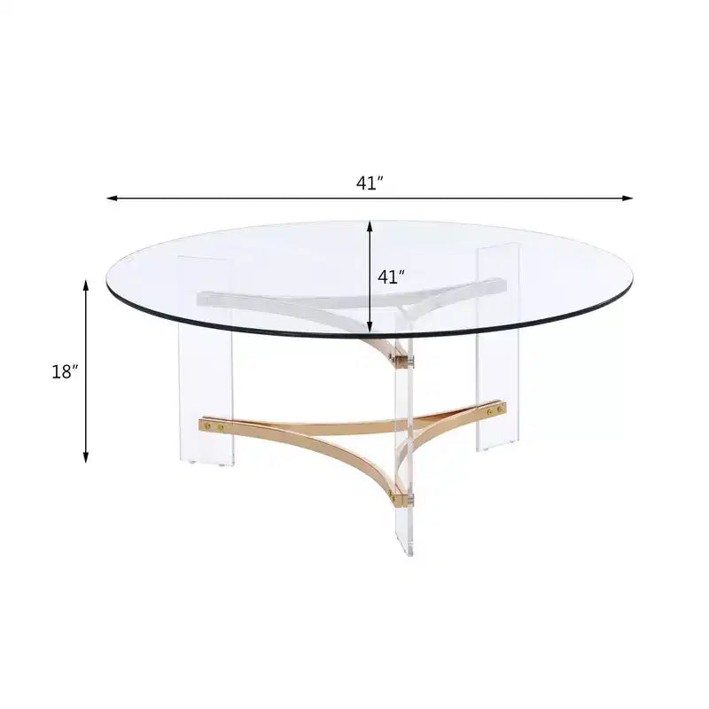 Table basse dorée