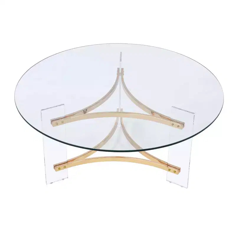Table basse dorée