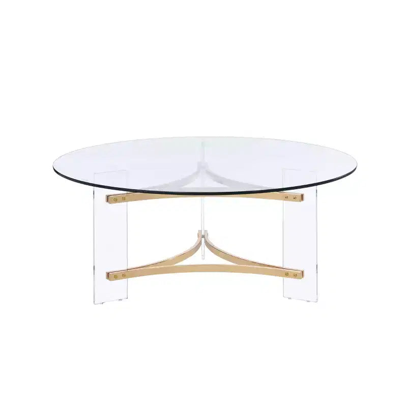 Table basse dorée