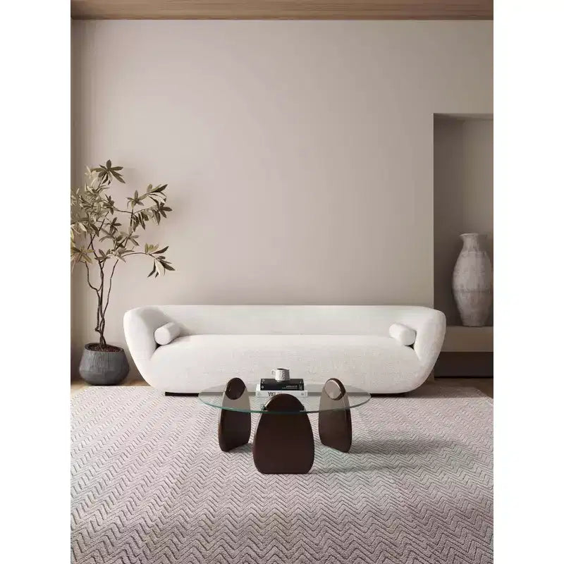 Tempered glass tabletop coffee table