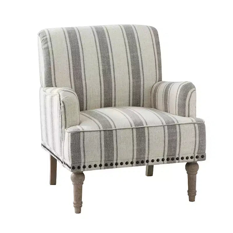 Fauteuil de chambre tapissé en bois massif