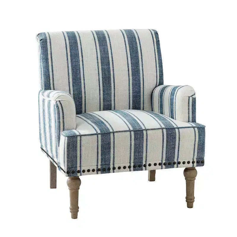 Fauteuil de chambre tapissé en bois massif