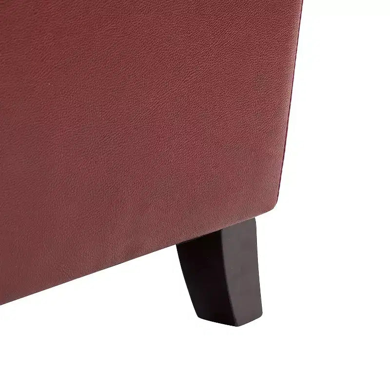 Fauteuil relax en cuir véritable à oreilles moderne