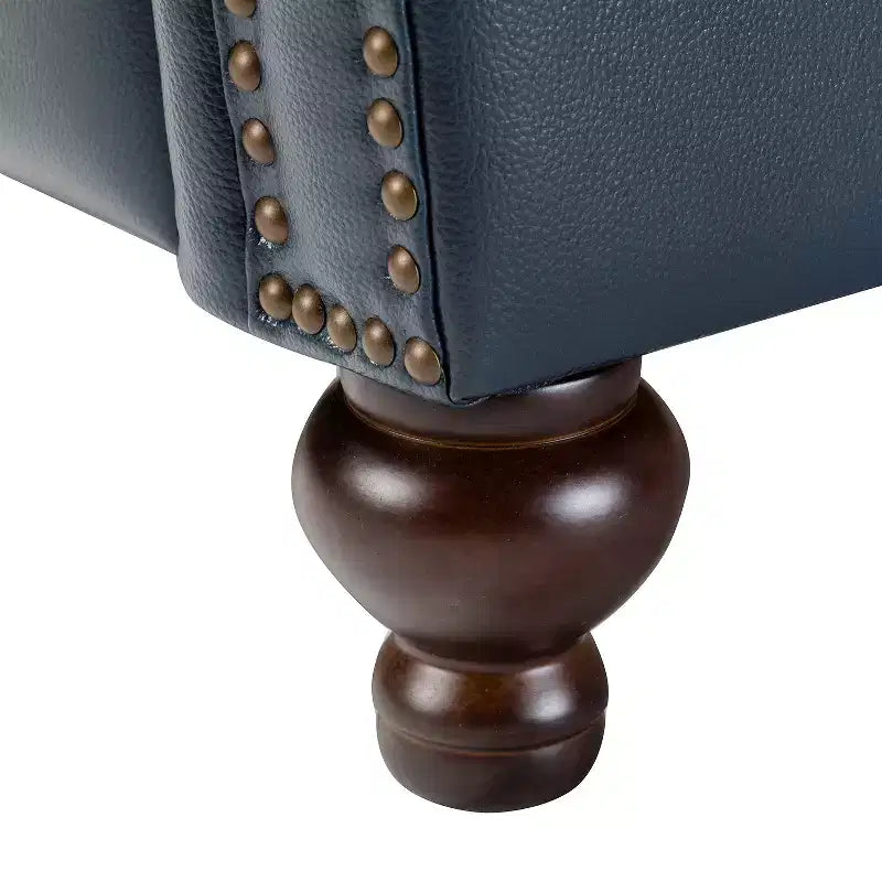 Fauteuil relax en cuir véritable à oreilles moderne