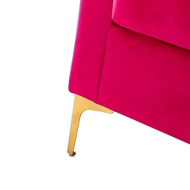 Fauteuil club moderne capitonné en bois avec coussin