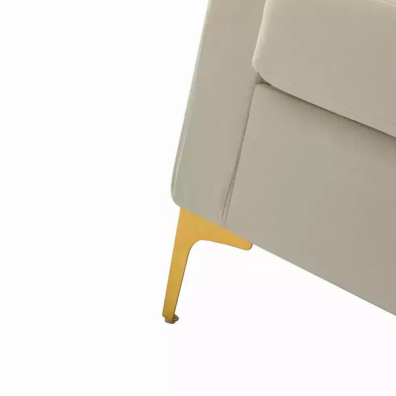 Fauteuil club moderne capitonné en bois avec coussin