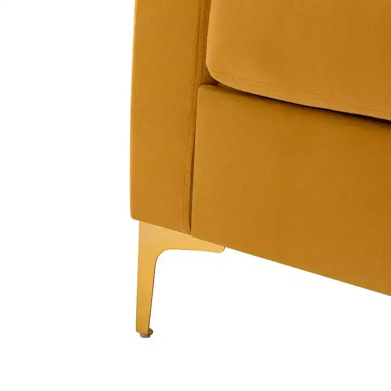 Fauteuil club moderne capitonné en bois avec coussin