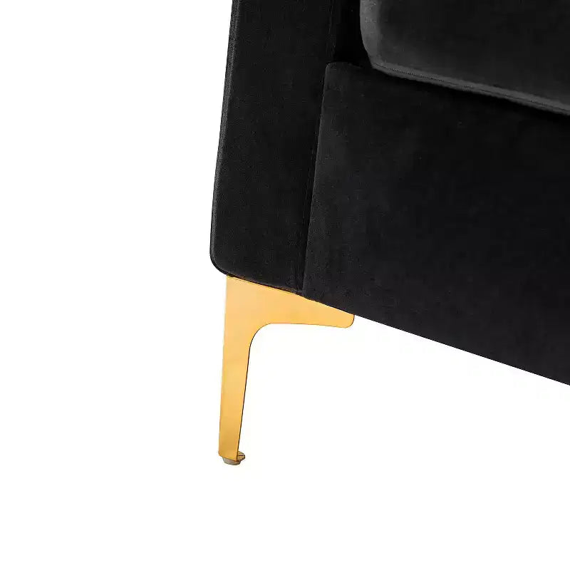 Fauteuil club moderne capitonné en bois avec coussin