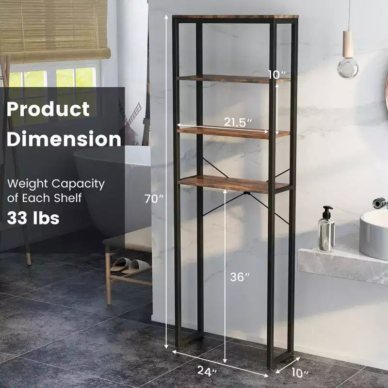 Étagère de rangement de salle de bain autoportante