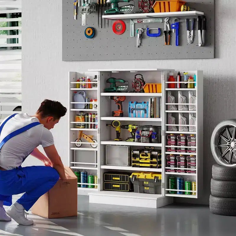 Meuble de rangement de cuisine, conception à double porte