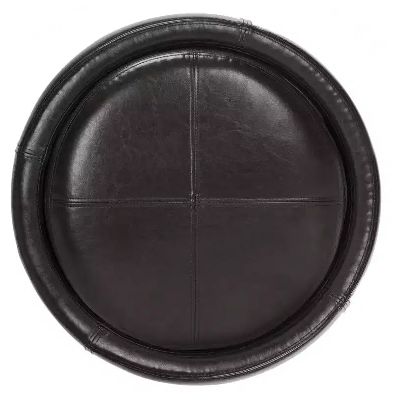 Plateau rond, pouf-repose-pieds