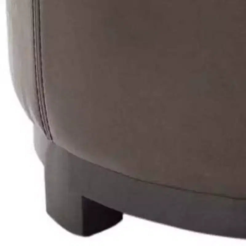 Plateau rond, pouf-repose-pieds