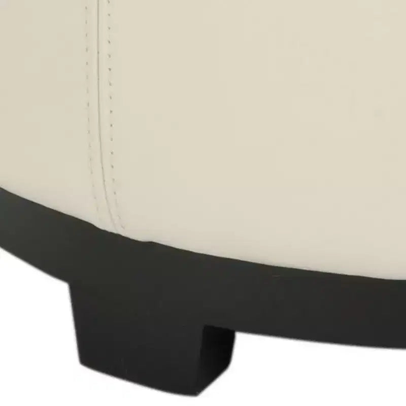 Plateau rond, pouf-repose-pieds