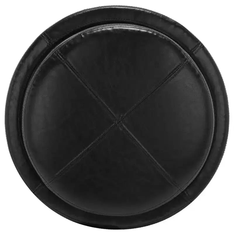 Plateau rond, pouf-repose-pieds