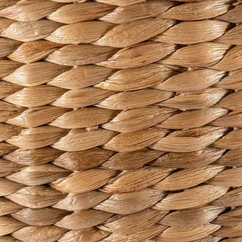 Table d'appoint de rangement tissée à la main en forme de sablier