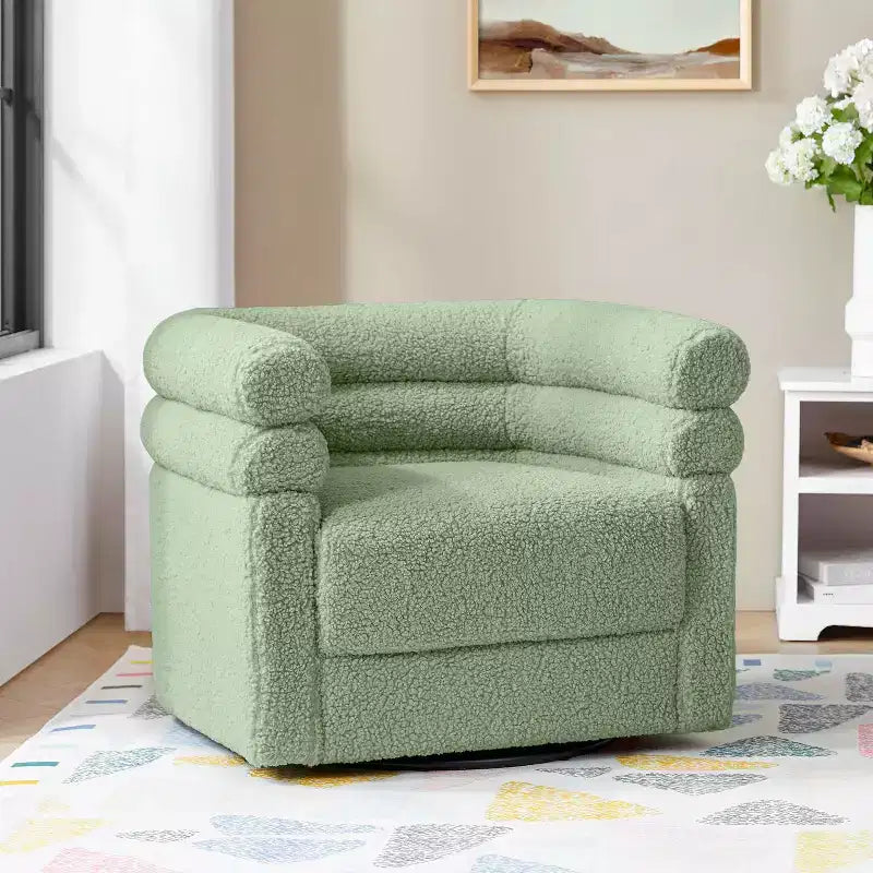 Un fauteuil pivotant moderne avec dossier