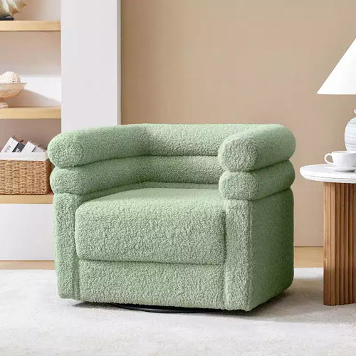 A modern swivel chair with a backrest