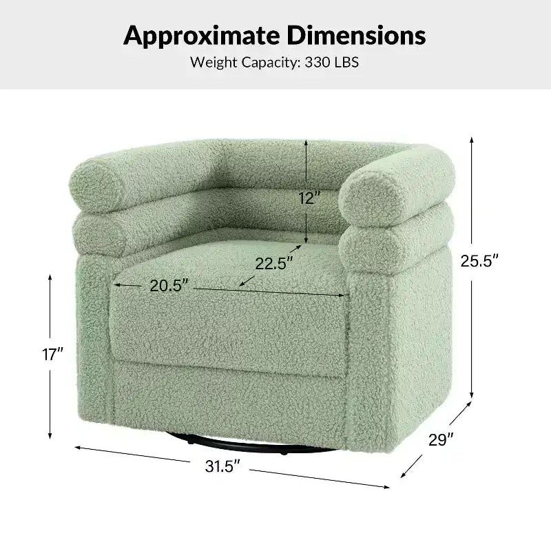 A modern swivel chair with a backrest