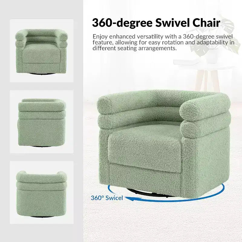 Un fauteuil pivotant moderne avec dossier