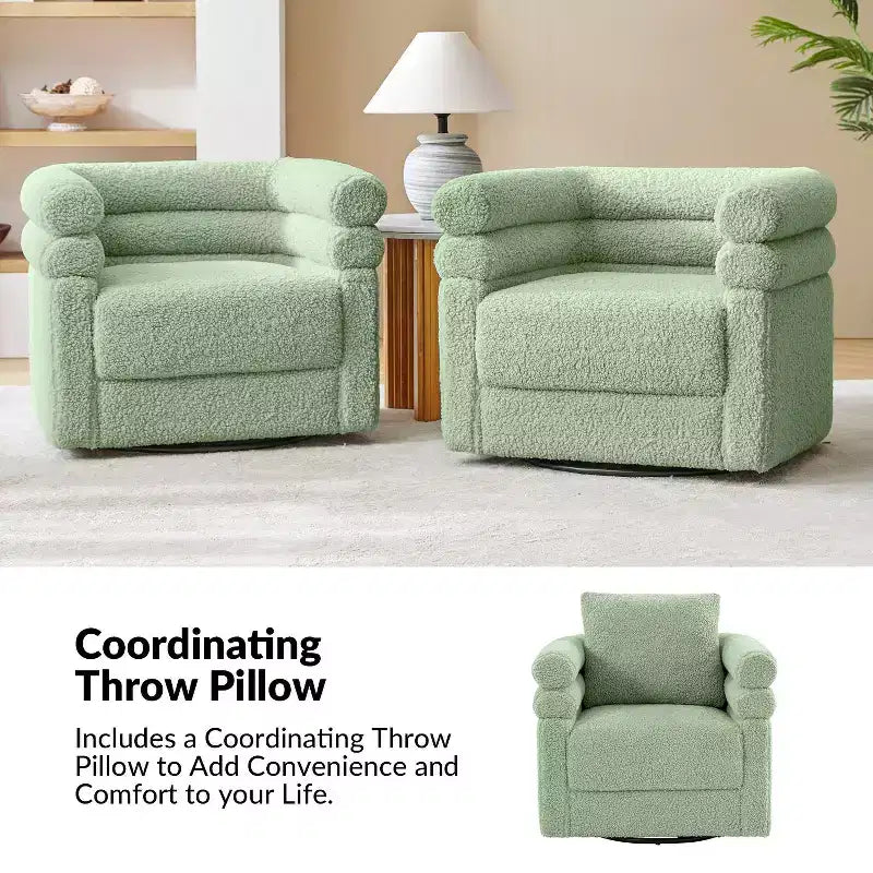 Un fauteuil pivotant moderne avec dossier