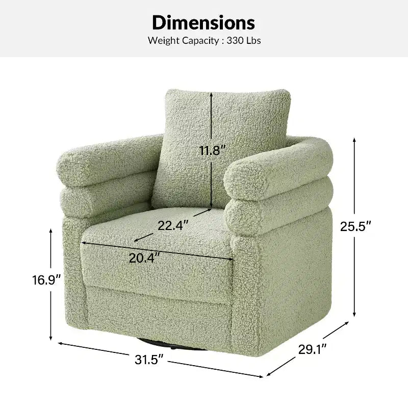 Un fauteuil pivotant moderne avec dossier