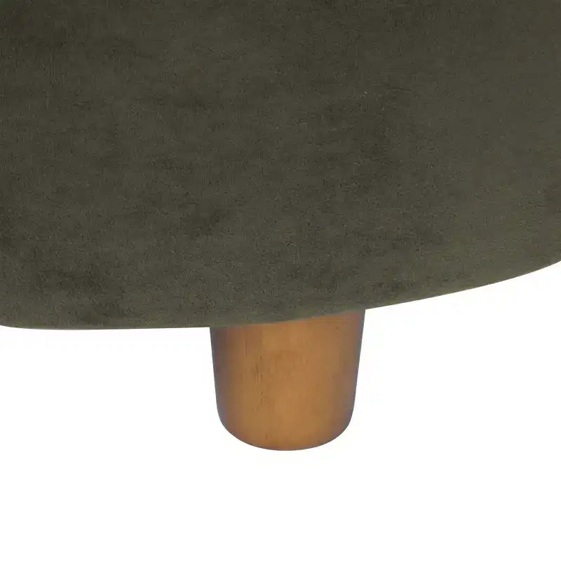 Pouffe de rangement rond capitonné