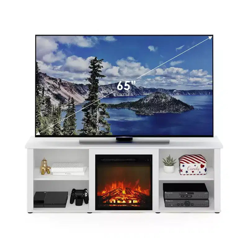 Meuble TV cheminée classique