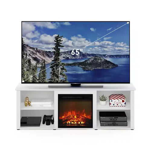 Meuble TV cheminée classique