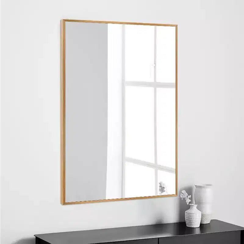 Miroir mural décoratif rectangulaire noir moderne