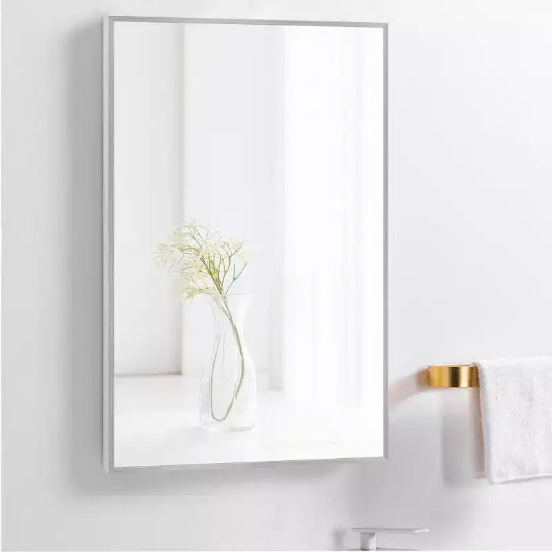 Miroir mural décoratif rectangulaire noir moderne