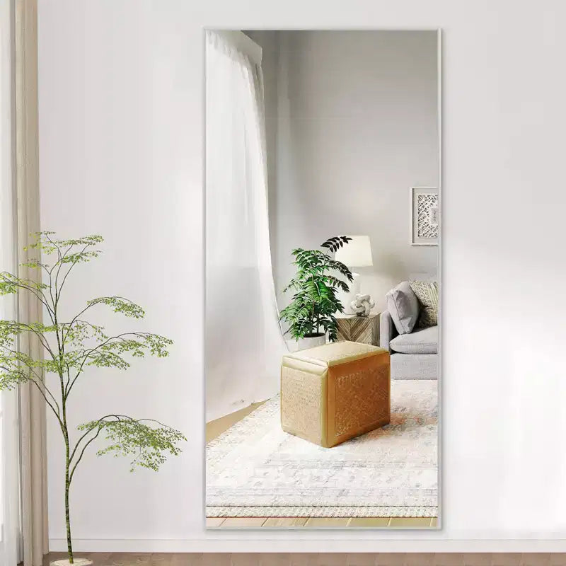 Miroir mural décoratif rectangulaire noir moderne