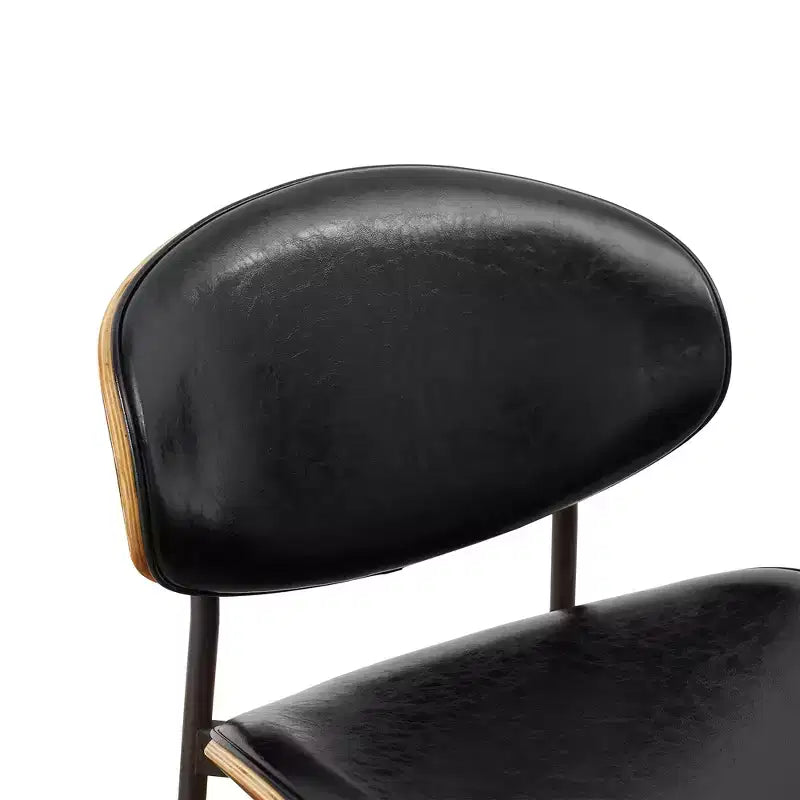 Chaise de salle à manger en peuplier rembourrée