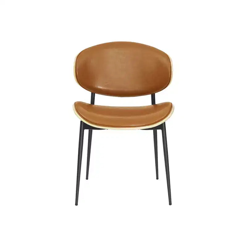 Chaise de salle à manger en peuplier rembourrée