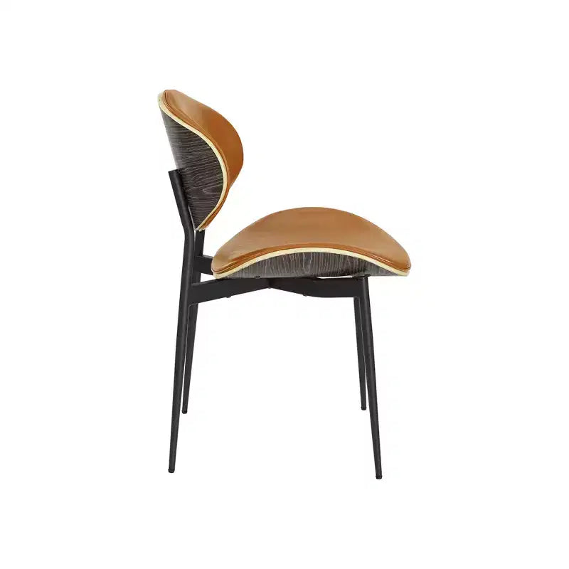 Chaise de salle à manger en peuplier rembourrée