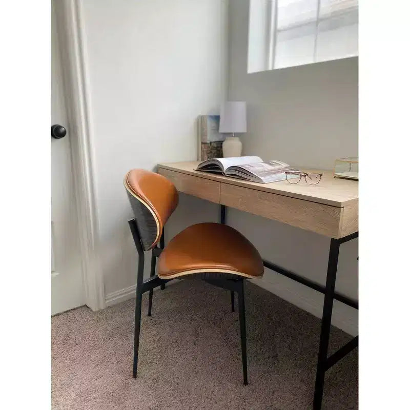 Chaise de salle à manger en peuplier rembourrée