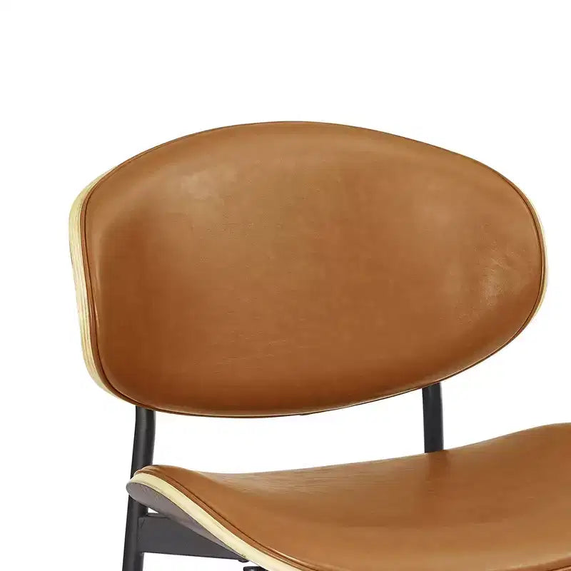 Chaise de salle à manger en peuplier rembourrée