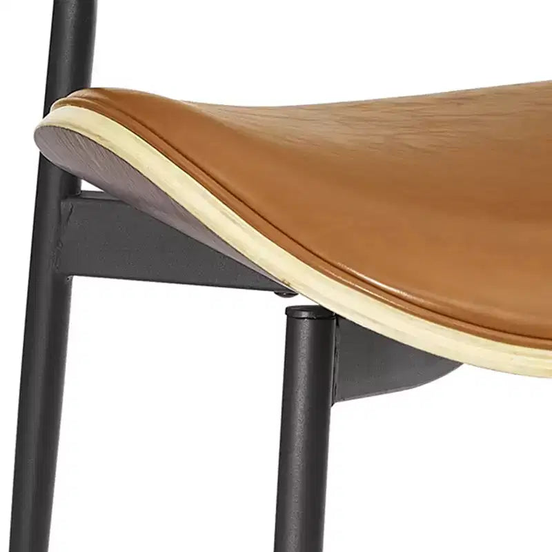 Chaise de salle à manger en peuplier rembourrée