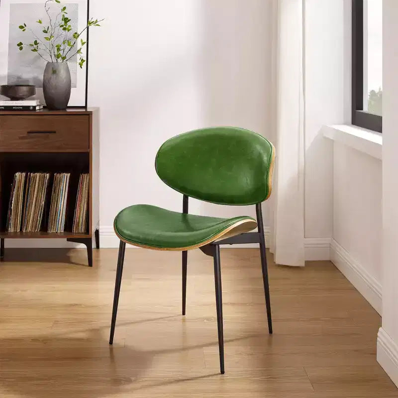 Chaise de salle à manger en peuplier rembourrée