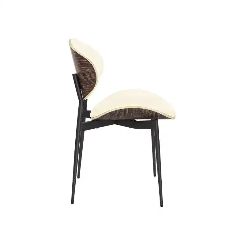 Chaise de salle à manger en peuplier rembourrée