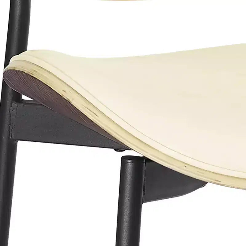 Chaise de salle à manger en peuplier rembourrée