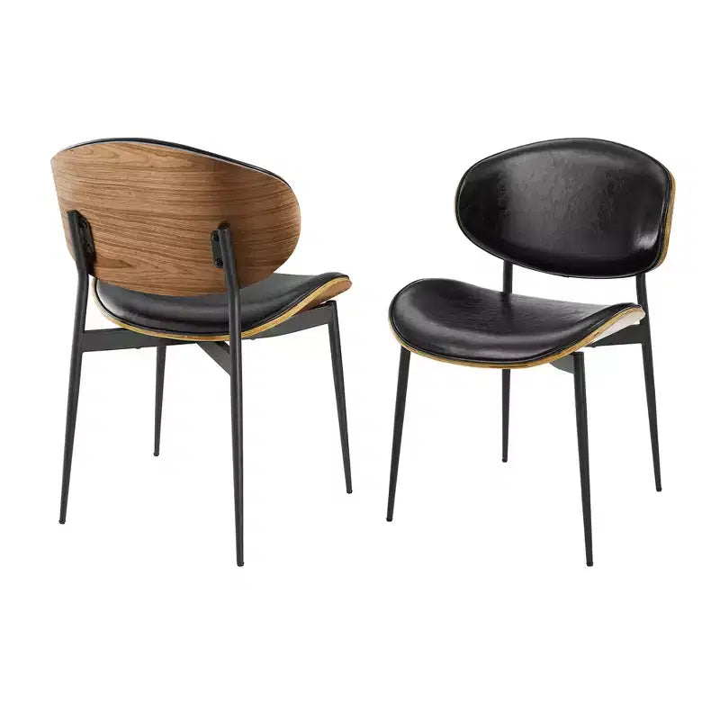 Chaise de salle à manger en peuplier rembourrée