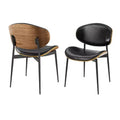 Chaise de salle à manger en peuplier rembourrée